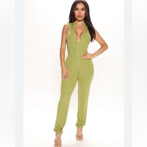 NWT Fashion Nova Got To Go Hoodie Jumpsuit